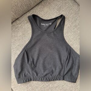 NWOT Outdoor Voices Women's Charcoal Longline Sports Bra